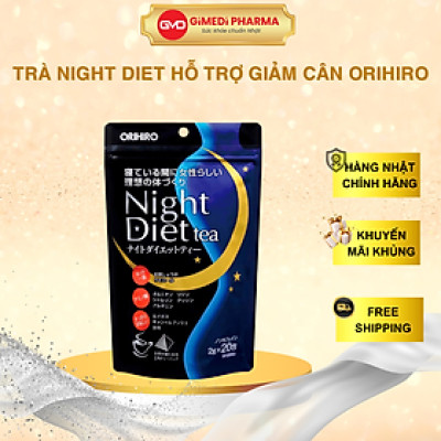 Trà Night Diet Tea Orihiro Hỗ Trợ Đốt Lượng Mỡ Thừa Nhật Bản, Giúp Thanh Nhiệt Thải Độc, Cải Thiện Giấc Ngủ, Làm Đẹp Da