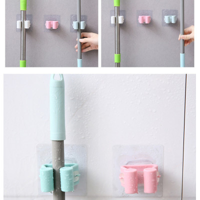 Bộ 2 Móc treo cây lau nhà, chổi quét, siêu chắc tải trọng 10kg MÀU NGẪU NHIÊN ( 2 CÁI)