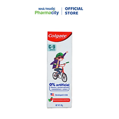 Kem Đánh Răng COLGATE Cho Trẻ Em 6-9 Tuổi Hương Dâu Bạc Hà (Tuýp 80g)