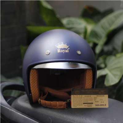 Nón bảo hiểm 3/4 ROYAL M139 có kính âm màu XANH MỰC NHÁM
