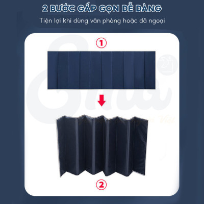 Đệm ngủ trưa văn phòng gấp gọn EMA loại cao cấp dày 1cm - tặng kèm túi đựng