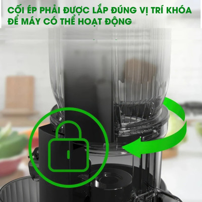Máy ép chậm nguyên quả Bennix BN-09SJ công suất 250W chuẩn Thái Lan - Hàng chính hãng