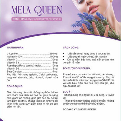 Viên uống giảm nám tàn nhang Mela Queen