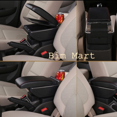 Hộp tỳ tay dành cho xe Toyota Rush/Avanza tích hợp 7 cổng USB, bọc da cao cấp