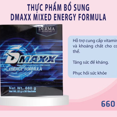 DMAXX thức uống bổ sung vitamin năng lượng có đường DAMODE 11 gói dùng thử màu xanh