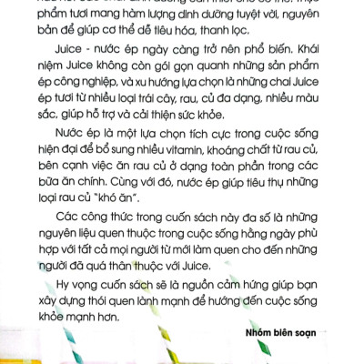 50 Công Thức Nước Ép Xanh - Tăng Cường Sức Đề Kháng Với Juice - Nước Ép Xanh Cho Sức Khỏe Vàng - VT 