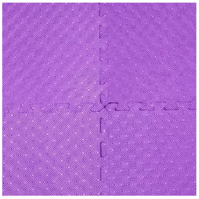 Bộ 4 tấm Thảm xốp lót nền nhà ECOBABY, thảm xốp chống va đập, không thấm nước đạt tiêu chuẩn Mỹ và Châu Âu - kích thước 1 tấm 50x50cm, độ dày 1cm - màu tím