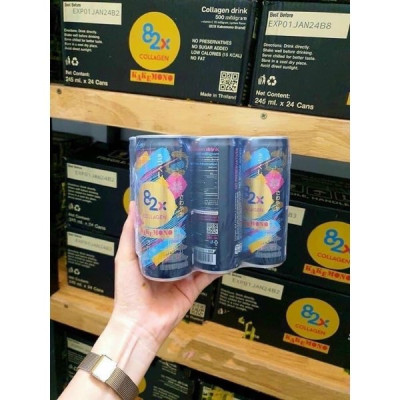 82X Nước uống giải khát đẹp da Kakemono 245ml/lon ( Thùng 24 lon ).