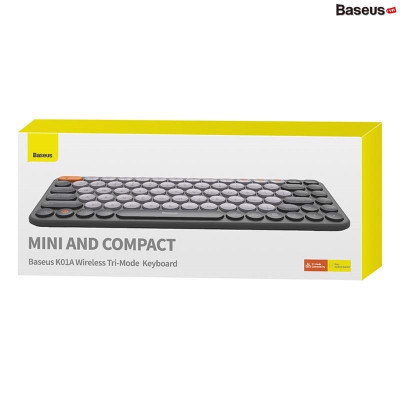 Bàn phím không dây Baseus K01A Wireless Tri-Mode Keyboard B00955503413-00- Hàng chính hãng