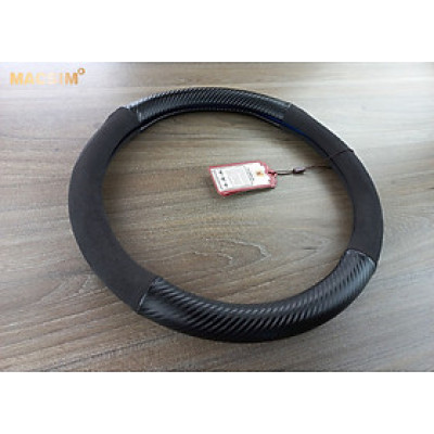 Bọc vô lăng cao cấp Macsim mã 8771 màu đen + cacbon
