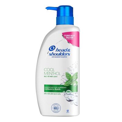 Dầu Gội Head & Shoulders Bạc Hà Mát Lạnh Cool Menthol Anti-Dandruff Shampoo 850ml