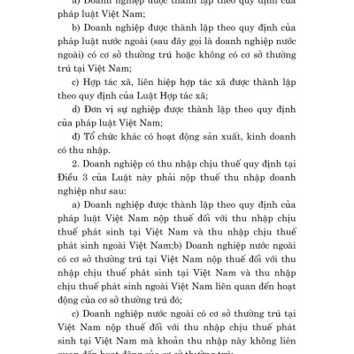 Luật thuế thu nhập doanh nghiệp năm 2025 - bản in 2025