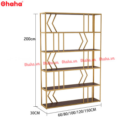 KỆ TRANG TRÍ PHÒNG KHÁCH THIẾT KẾ SANG TRỌNG OHAHA - KTT013