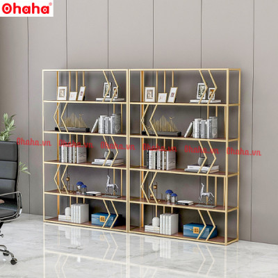 KỆ TRANG TRÍ PHÒNG KHÁCH THIẾT KẾ SANG TRỌNG OHAHA - KTT013