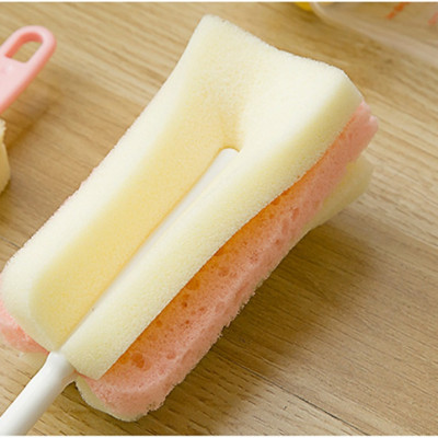 Combo hộp 110 chiếc tăm bông Sanyo kháng khuẩn an toàn cho bé + dụng cụ cọ rửa bình sữa - nội địa Nhật Bản