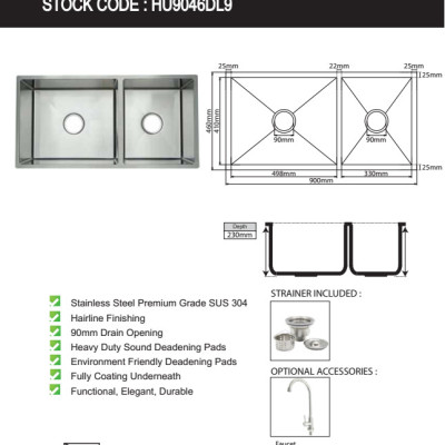 CHẬU RỬA INOX NHẬP 