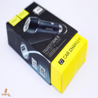 Tẩu sạc kép usb ô tô nhãn hiệu Hoco Z7