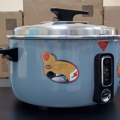 Nồi cơm công nghiệp chuyên quán 5.6L Ladomax có vỉ inox chống cơm cháy, mâm nhiệt oxi hóa cứng chống teo-Hàng chính hãng
