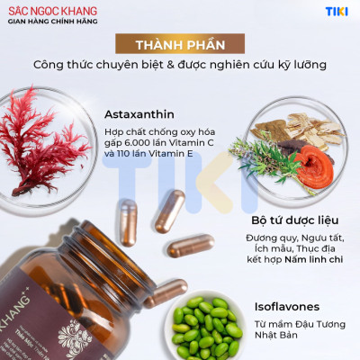 Combo dưỡng da và hỗ trợ giảm sạm, nám, tàn nhang: Collagen 60 viên và Sắc Ngọc Khang ++ 60 viên 