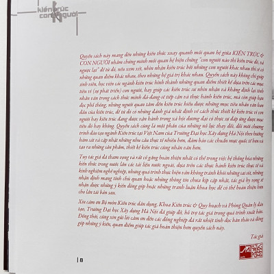 Sách - Kiến Trúc & Con Người - KTS. Trần Minh Tùng