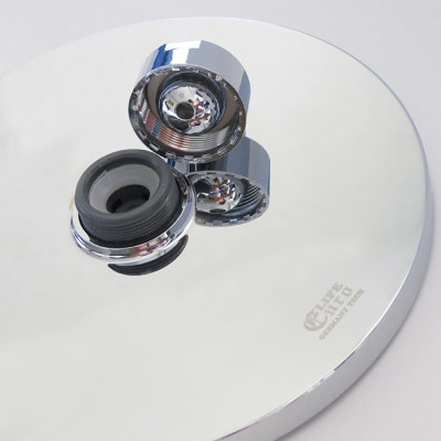 Combo đài sen và tay sen tròn nhựa ABS mạ Chrome cao cấp Eurolife EL-DST 01 (Trắng bạc)