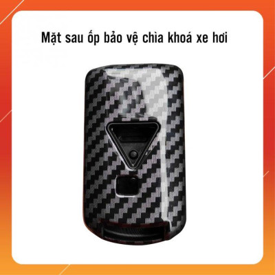 Bọc Chìa Khoá Carbon Mitsubishi Xpander, Outlander, Attrage, Mirage, Pajero Chìa Thông Minh
