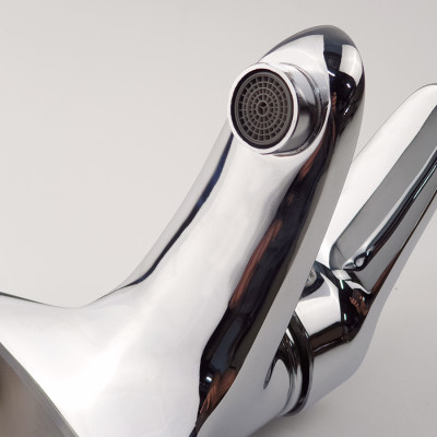 Vòi Lavabo 2 chân nóng lạnh Đồng mạ Chrome Eurolife EL-LOT03-1 (Trắng bạc)