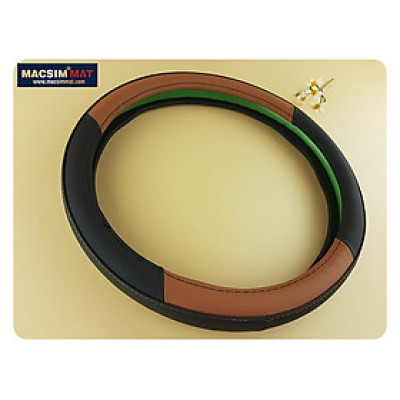 Bọc vô lăng cao cấp Toyota Prado chất liệu da thật 100%, khâu tay thủ công size M phù hợp các loại xe nhãn hiệu Macsim mã 8912