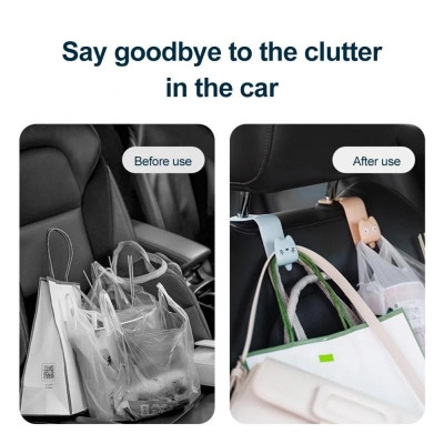 1 Móc Treo Đồ Gắn Ghế Sau Ôtô, Treo Đồ Gọn Gàng, Nhiều Màu Lựa Chọn, Tiện Dụng Trong Xe Hơi, Giá Rẻ, Tiết Kiệm Không Gian. TakyHome 9733