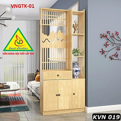 TỦ KỆ TRANG TRÍ KIÊM VÁCH NGĂN PHÒNG KHÁCH VNGTK-01