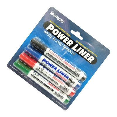 Vỉ 4 Bút Lông Bảng 4 Màu Mungyo MA-4A