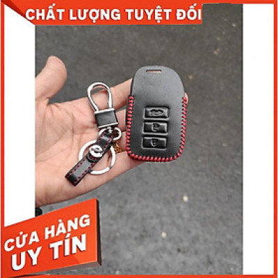 Bao da chìa khóa xe VIOS 2019- 2020 2021 2022, Yaris 19-22 kèm móc treo