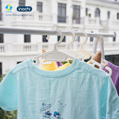 Set 10 chiếc móc áo mỏng trẻ em Hara 185 hàng cao cấp - giao màu ngẫu nhiên