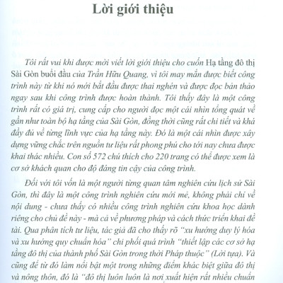 Hạ Tầng Đô Thị Sài Gòn Buổi Đầu (Tái bản có chỉnh sửa, bổ sung)