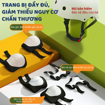 Mũ bảo vệ đầu cho bé kèm bảo vệ đầu gối, tay chân cho bé Mideer Protective Clothing Bike