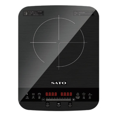 Bếp từ đơn SATO BT042( Tặng nồi lẩu inox) Mặt kính cường lực cao cấp chống xước, chịu nhiệt lên tới 750 °C độ bền cao và an toàn tuyệt đối - Miễn phí vận chuyển toàn quốc - Hàng chính hãng