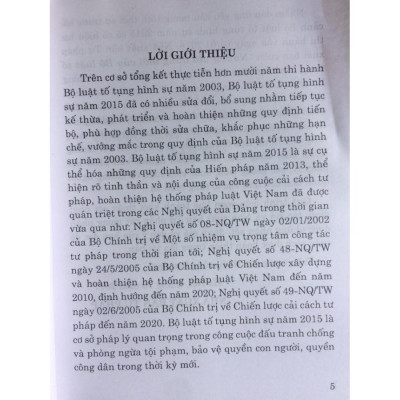  Những nội Dung mới của Bộ Luật Tố Tụng hình sự năm 2015