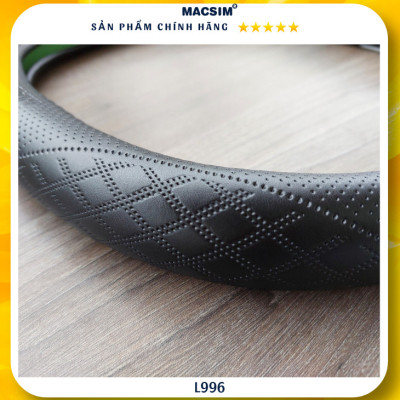 Bọc vô lăng cao cấp Macsim mã DDcut L996 chất liệu da thật - Khâu tay 100%