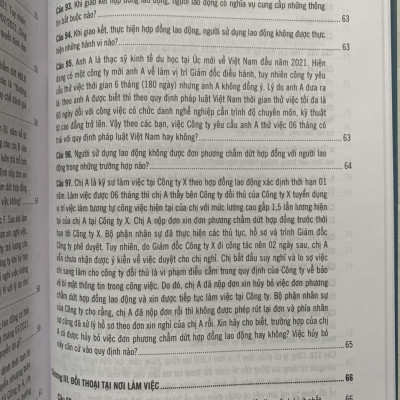 500 Câu hỏi và tình huống giải quyết các vướng mắc tranh chấp lao động