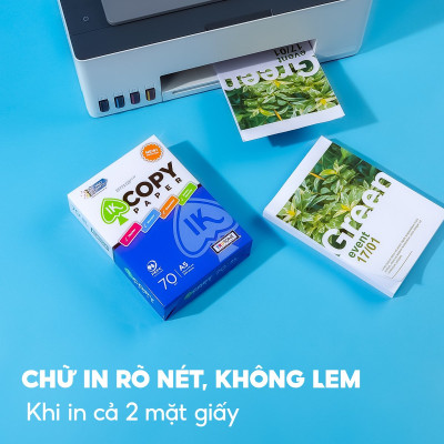 Combo 10 Ream giấy A5 70 gsm IK Copy (500 tờ) - Hàng nhập khẩu Indonesia hàng nguyên thùng tiện lợi hơn