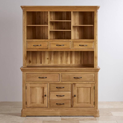 Tủ Chén Cao Canterbury Gỗ Sồi Loại Lớn Ibie DSCTLCANO (140 x 42 cm)