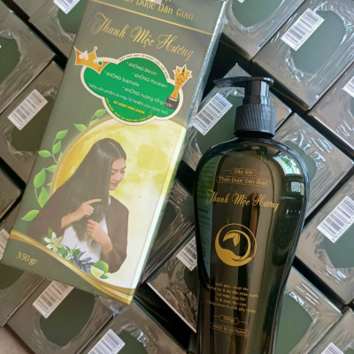 Dầu gội thảo dược Thanh Mộc Hương không Silicon,  Tặng Kèm Cột Tóc Tai Thỏ Màu Ngẫu Nhiên