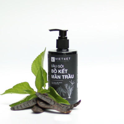 Dầu Gội Bồ Kết Mần Trầu VIETKET 320ml - Sạch gàu, hết ngứa, chắc khoẻ tóc