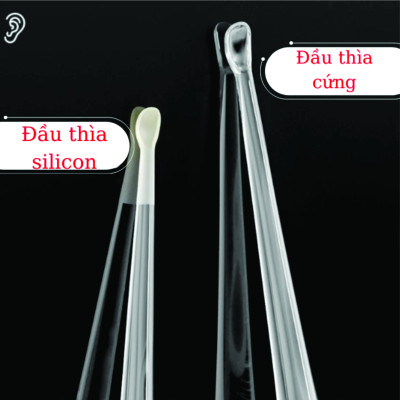 Bộ Lấy Ráy Tai, ngoáy tai có đèn kèm đầy đủ phụ kiện, Mới Nâng Cấp Nhẹ, An Toàn Không Đau, Thiết Kế Cho Em Bé Tặng kèm 4 đầu ngoáy tai