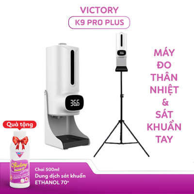 Máy đo thân nhiệt kèm rửa tay sát khuẩn K9 Pro Plus