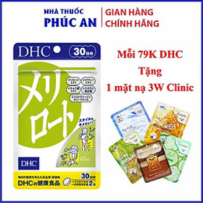 Viên uống thon đùi, giảm sưng chân, hỗ trợ giãn tĩnh mạch chân DHC Melilot 30 ngày - 60 viên