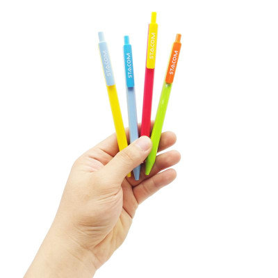 Vỉ 4 + 1 Bút Chì Bấm 0.5 mm - Stacom VMP2015 (Màu Thân Bút Giao Ngẫu Nhiên)