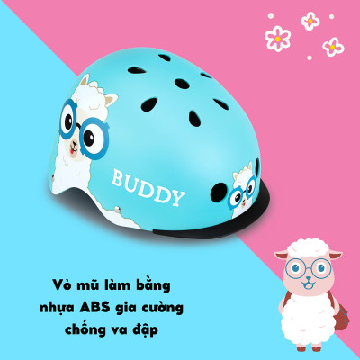 Mũ Bảo Hộ Chơi Xe Trượt Có Thể Điều Chỉnh Kích Cỡ Và Đèn Phát Sáng An Toàn Globber Elite XS/S Cho Trẻ Em Từ 3 Đến 6 Tuổi - Buddy