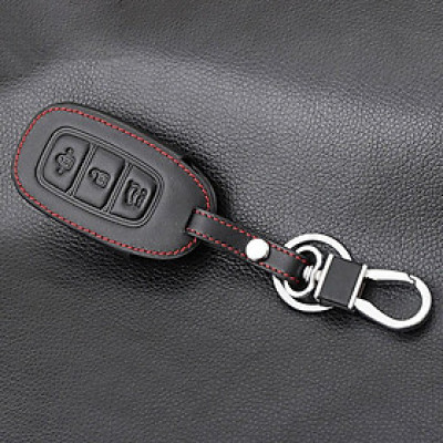 Bao Da Chìa Khóa Dành Cho Xe Hyundai Accent (2018 - 2020), Santafe (2019 - 2020), Hyundai KONA (Da Thật) Loại 3 Nút