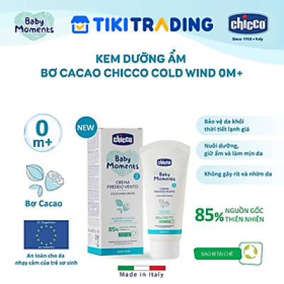Kem dưỡng ẩm Bơ Cacao Chicco Cold Wind cho bé 0M+ 50ml
